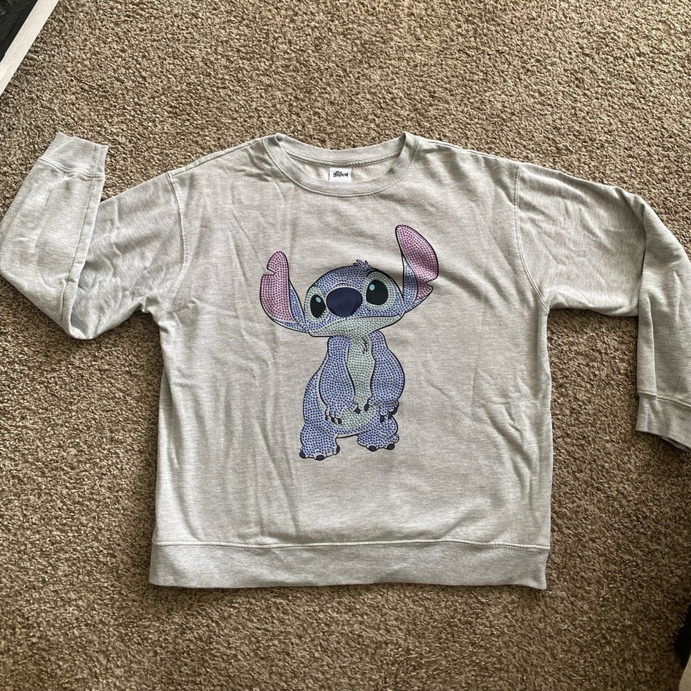 Disney Gray Sweatshirt Stitch